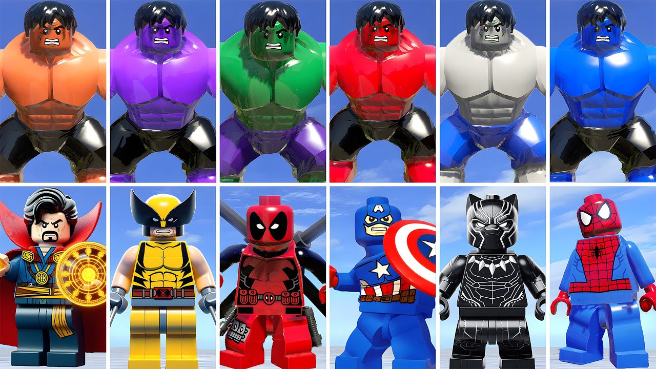 All LEGO Hulk Colors Transformations Part 2