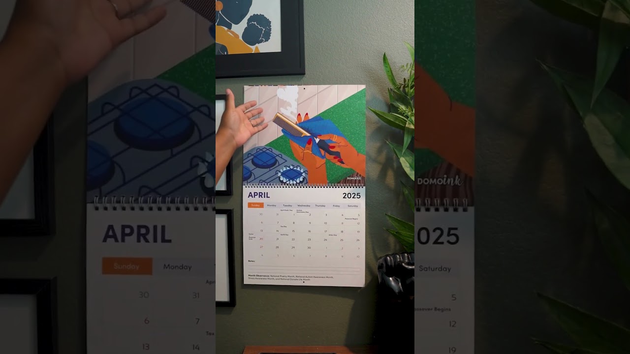 2025 DomoINK Wall Calendar | Sequel to Target Black History Month Collection Calendar #BlackArt #Art