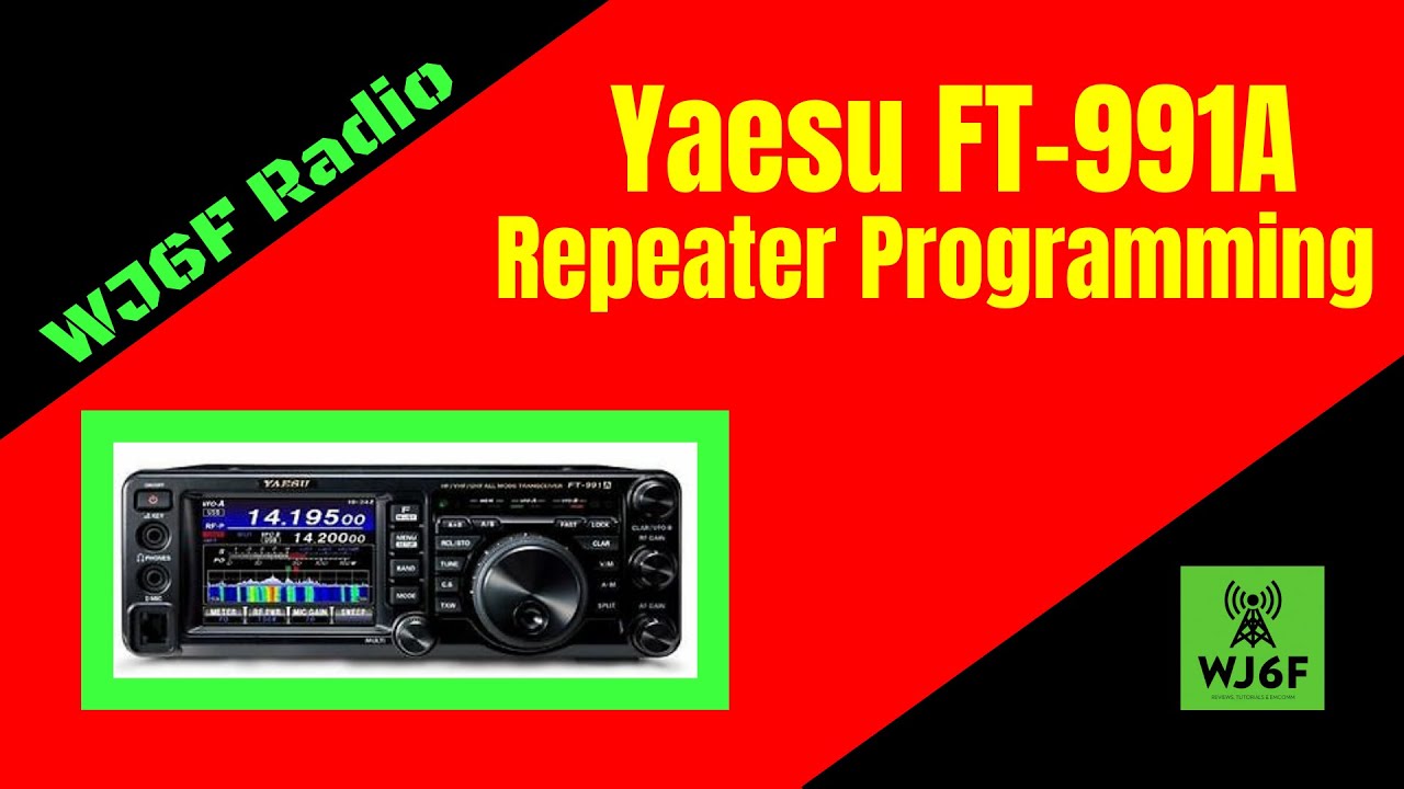 Программирование ретранслятора Yaesu FT-991A