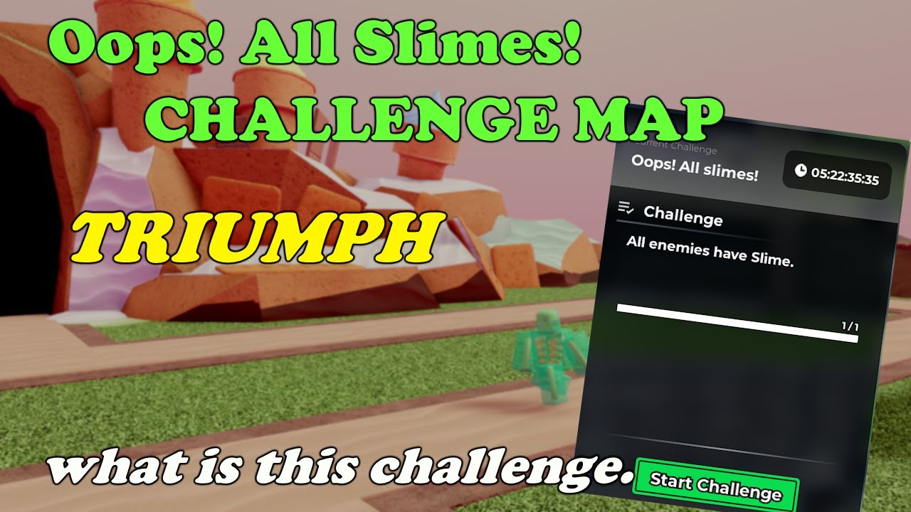 Oops All Slimes! Challenge Map TRIUMPH (what is this challenge...) || Tower Defense Simulator