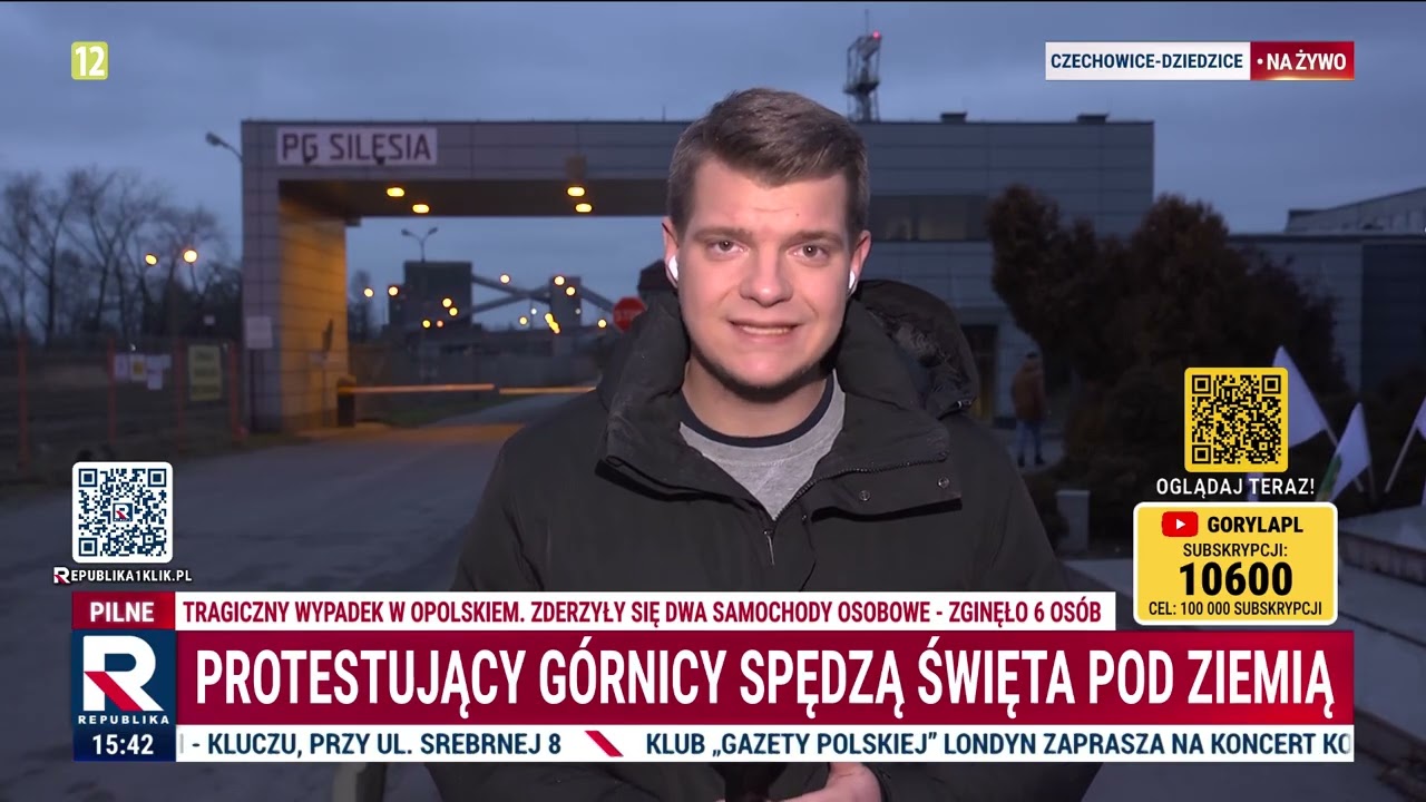 Protestujący g&oacute;rnicy spędzają&nbsp;święta pod ziemią! Rząd nie reaguje!  Republika Dzień