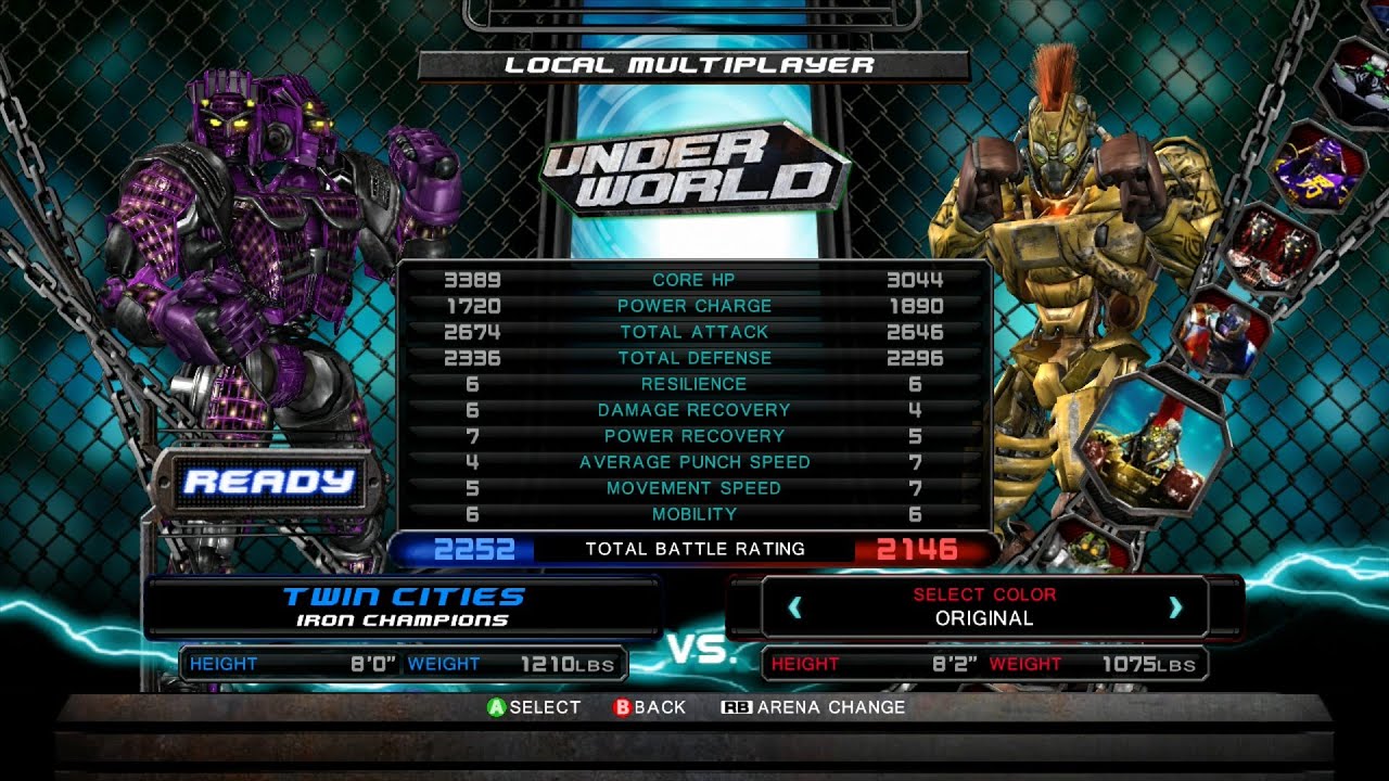 REAL STEEL THE VIDEO GAME - TWIN CITIES vs MIDAS