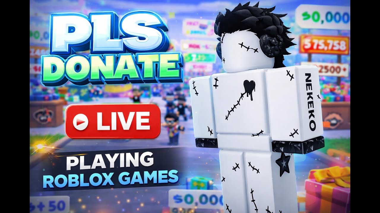 Robux Giveaways💰GIFTING & DONATING💰🔴LIVE PLS DONATE🔴🎮PLAYİNG ROBLOX GAMES🎮(TTS ON)