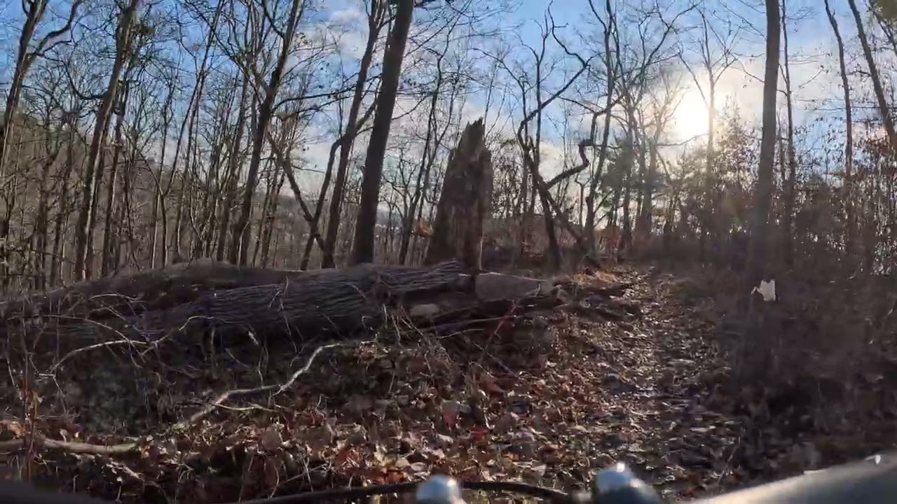 Chimney Rock Fatbiking: Orange Trail Top Tour and Descent to Stream (Mudfest!)