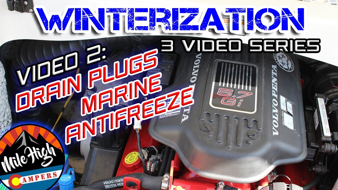 How to Winterize Volvo Penta 5.7 Gi V8 Motor | Winterizing Volvo Penta 5.7 | Volvo Penta Drain Plugs