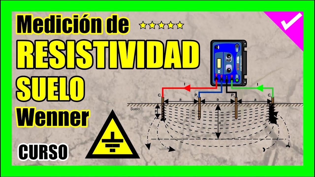 ⚡️Medición RESISTIVIDAD del SUELO - Método Wenner ► Curso de sistemas de PUESTAS A TIERRA✅