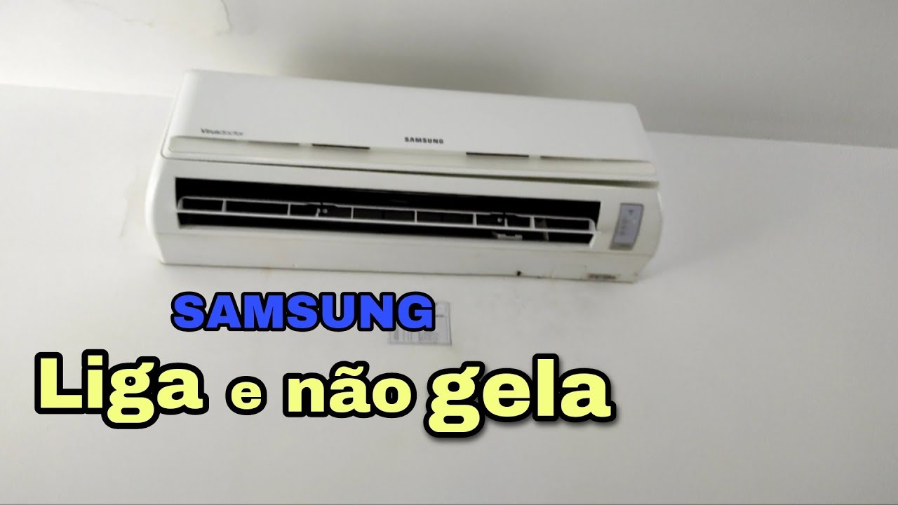 Ar split Samsung liga mas não gela, serviço de hoje