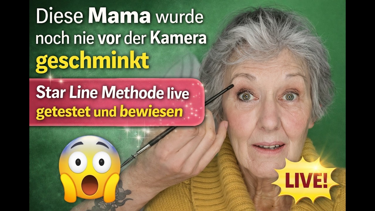 Diese Mama wurde noch nie vor der Kamera geschminkt 💄 Star Line Methode live getestet & bewiesen!