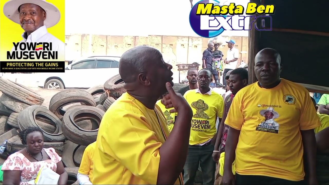 MBARARA CITY PAINTED YELLOW AS ARCC KATWIRE POLLY ON GROUND MOBLIZING FOR HE Y. K MUSEVENI 