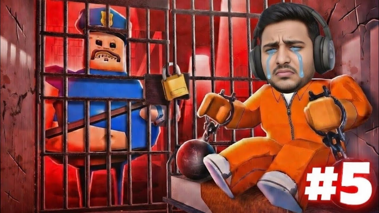 😱 KYA ME LAST TAK  ZINDA RAHUNGA?😭|| ROBLOX JAIL  ESCAPE GAMEPLAY #5😱😱