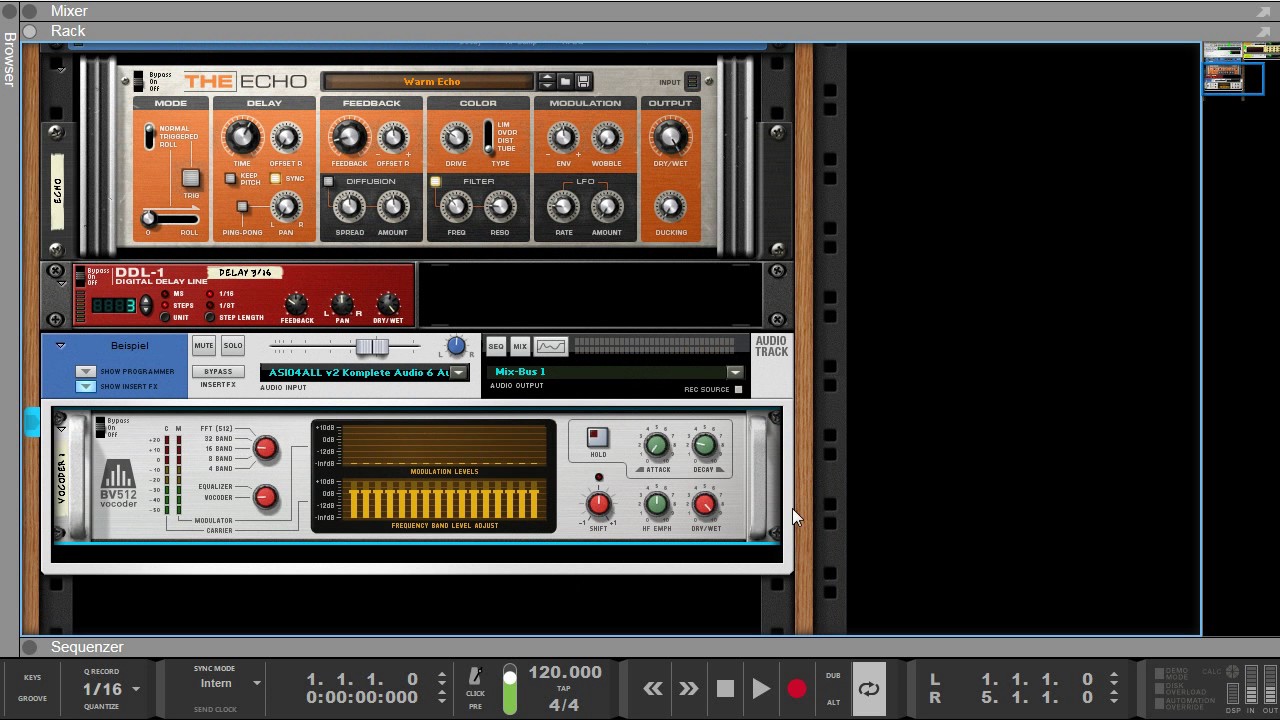Propellerhead Reason - Der BV 512 Vocoder
