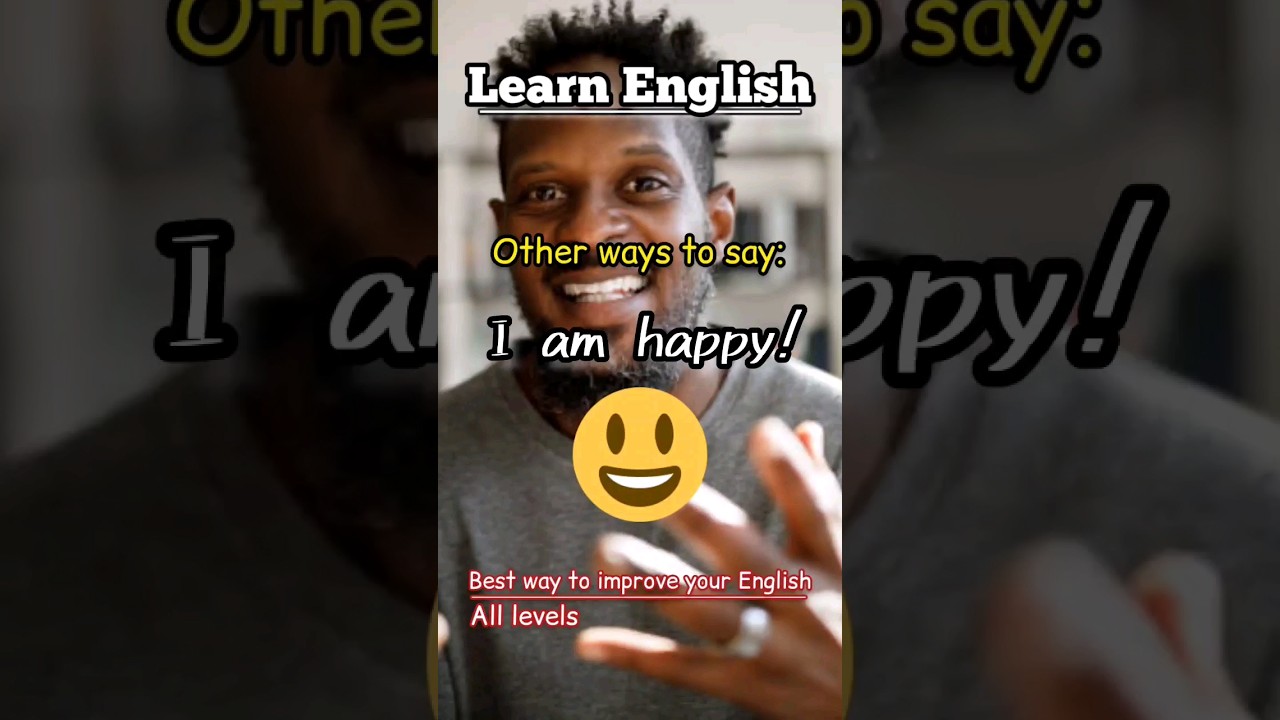 Saying: I am happy! 😊 in other ways. #owts #learnenglish #improveenglish
