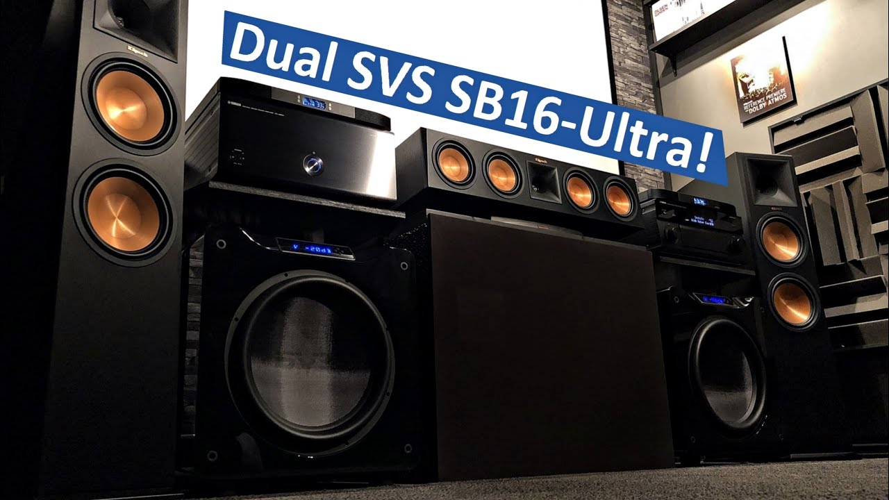 Dual SVS SB16-Ultra - Subwoofer Demo - 7.2.4 Dolby Atmos / DTS:X - Klipsch & SVS Home Theater Room