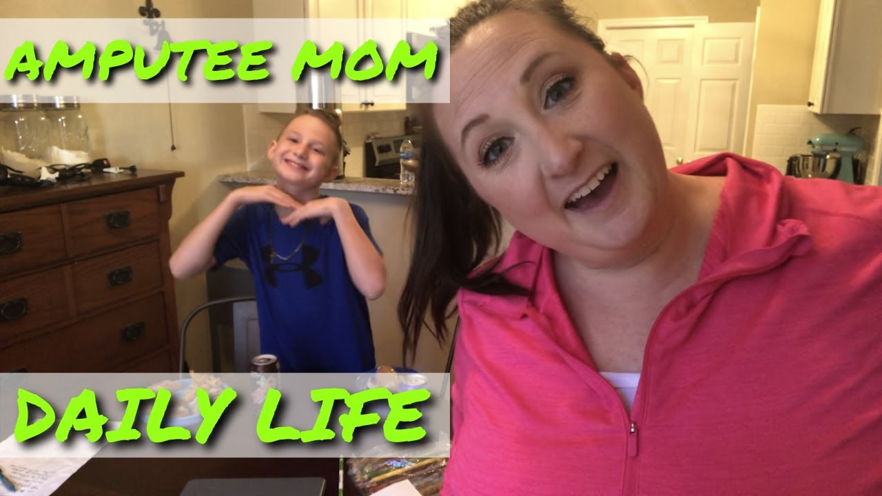 LEG AMPUTEE MOM MORNING ROUTINE With Small Kids And Stairs