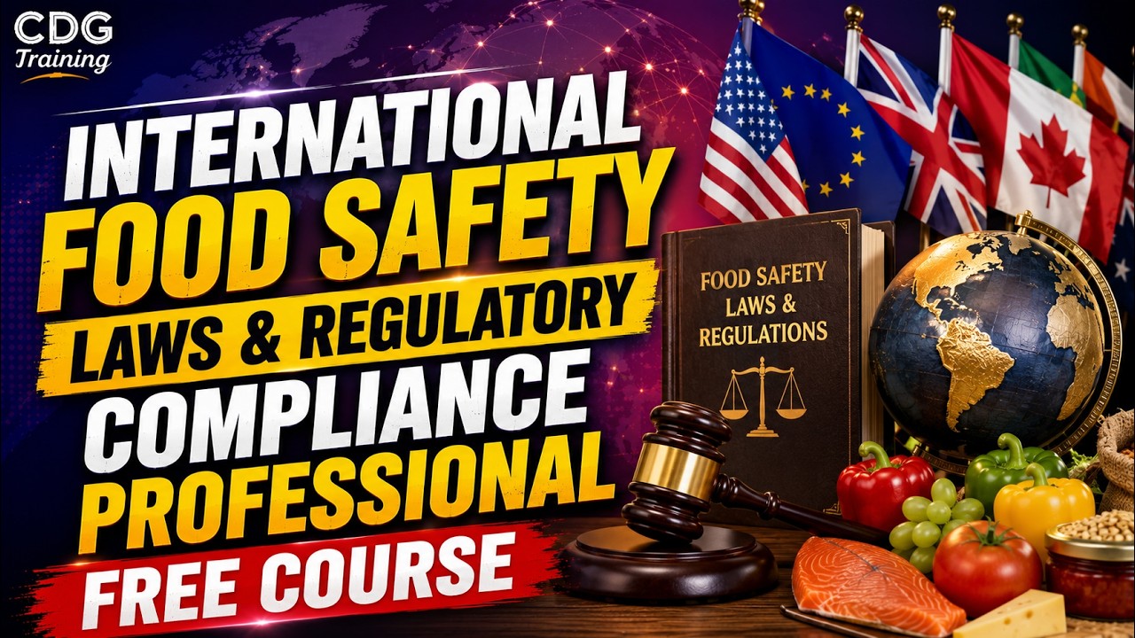 International Food Safety Laws & Regulatory Compliance | Complete Free Course