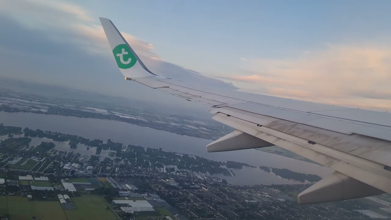 Departure Amsterdam Schiphol Transavia B737-800