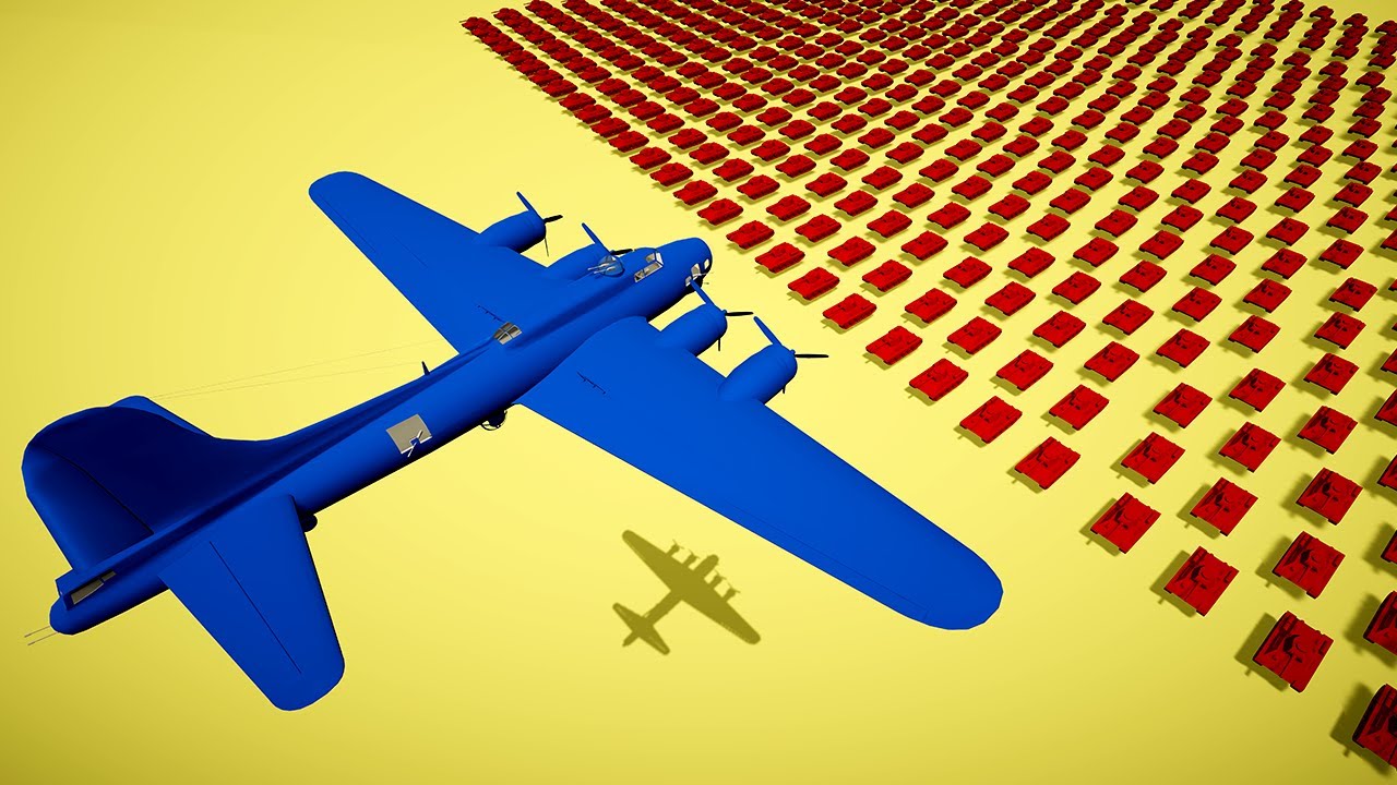 Super FLYING FORTRESS vs Endless Enemy Tanks in Total Tank Simulator!