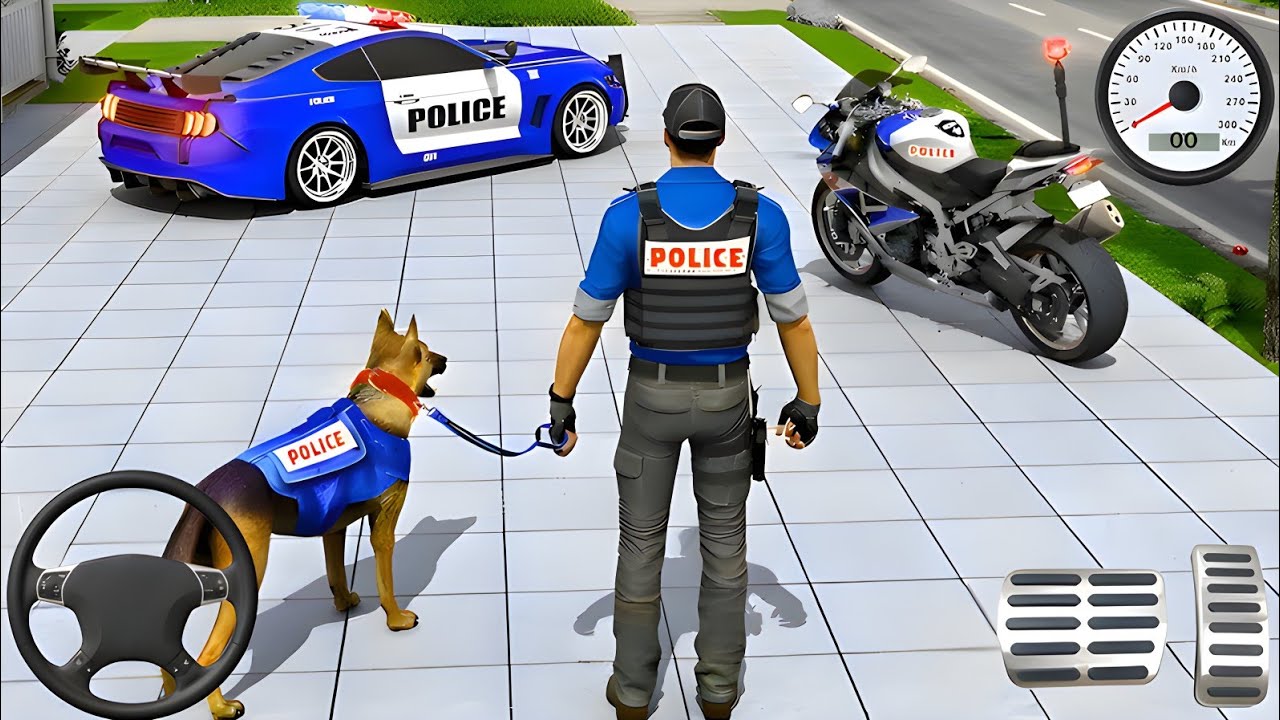 🚓 Police Car Chase Simulator 3D – Real City Cop Pursuit Gameplay (Android)
