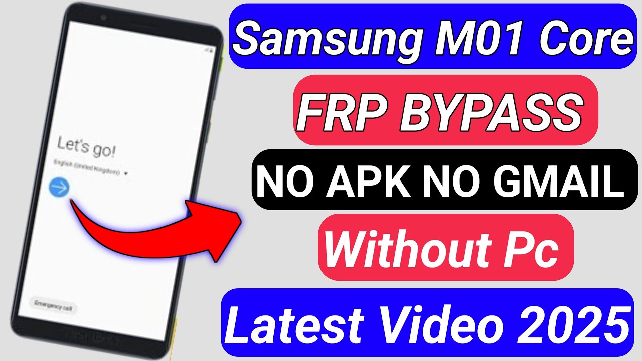 Samsung Galaxy M01 Core (SM-M013F) Frp Bypass || Google Account Bypaas WIthout PC 2025