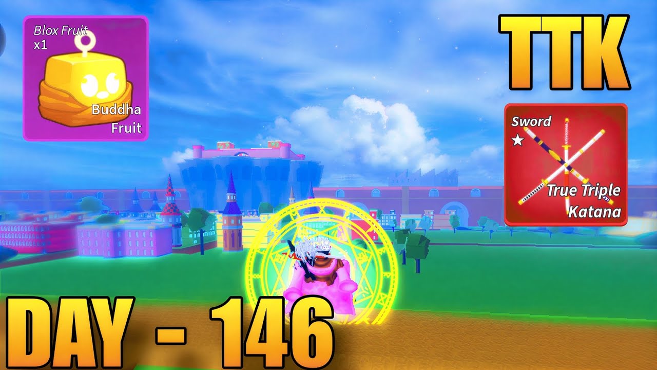 Day - 146 Buddha + TTK + Ghoul V4 Spam Bounty Hunting | Blox Fruits Roblox