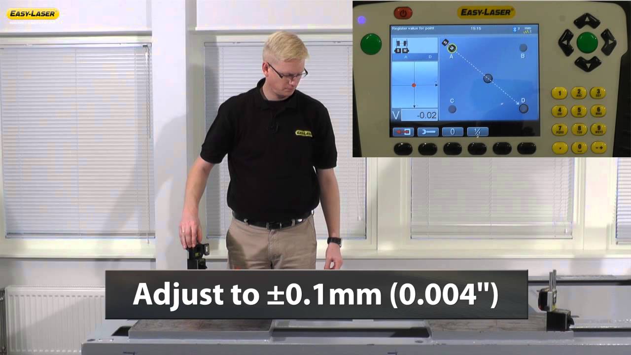 Base Twist measurement with Easy-Laser® E710 laser alignment system.