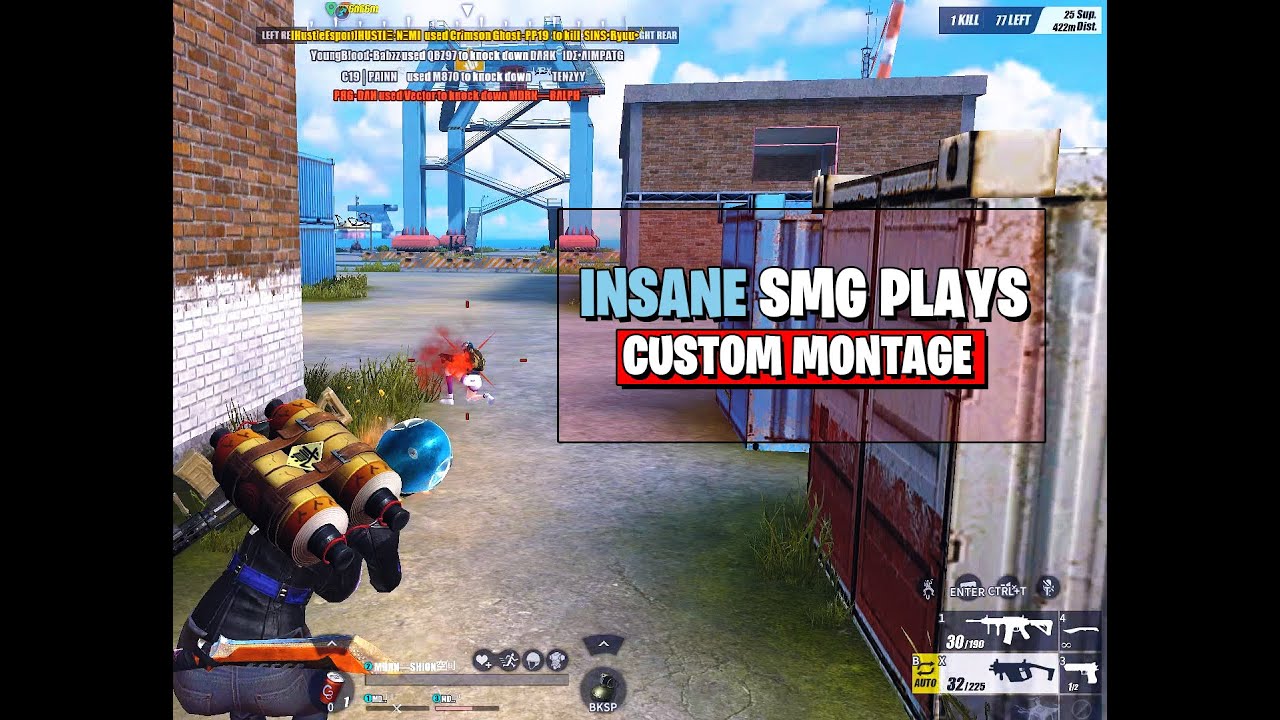 INSANE SMG PLAYS | CUSTOM MONTAGE | Rules Of Survival (Montage#24)