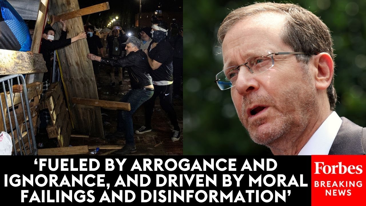 JUST IN: Israeli President Herzog Reacts To Protests On College Campuses Like UCLA, Columbia
