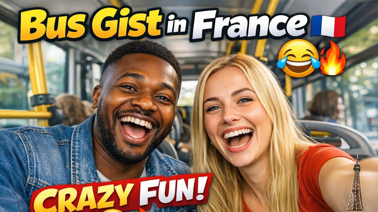 Gist Inside the Bus with My Friend in France 🇫🇷😂 | Real Life Vlog