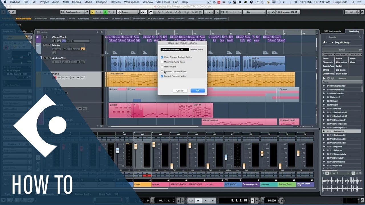 How to Archive and Back up Your Cubase Projects | Q&A with Greg Ondo
