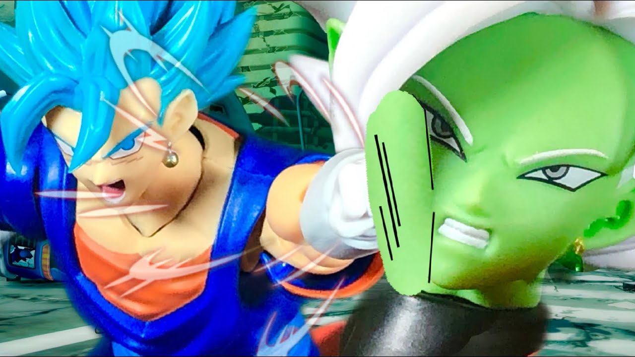 VEGITO BLUE VS ZAMASU DRAMATIC FINISH! (Dragon Ball Fighterz) (DBZ Stop-Motion)