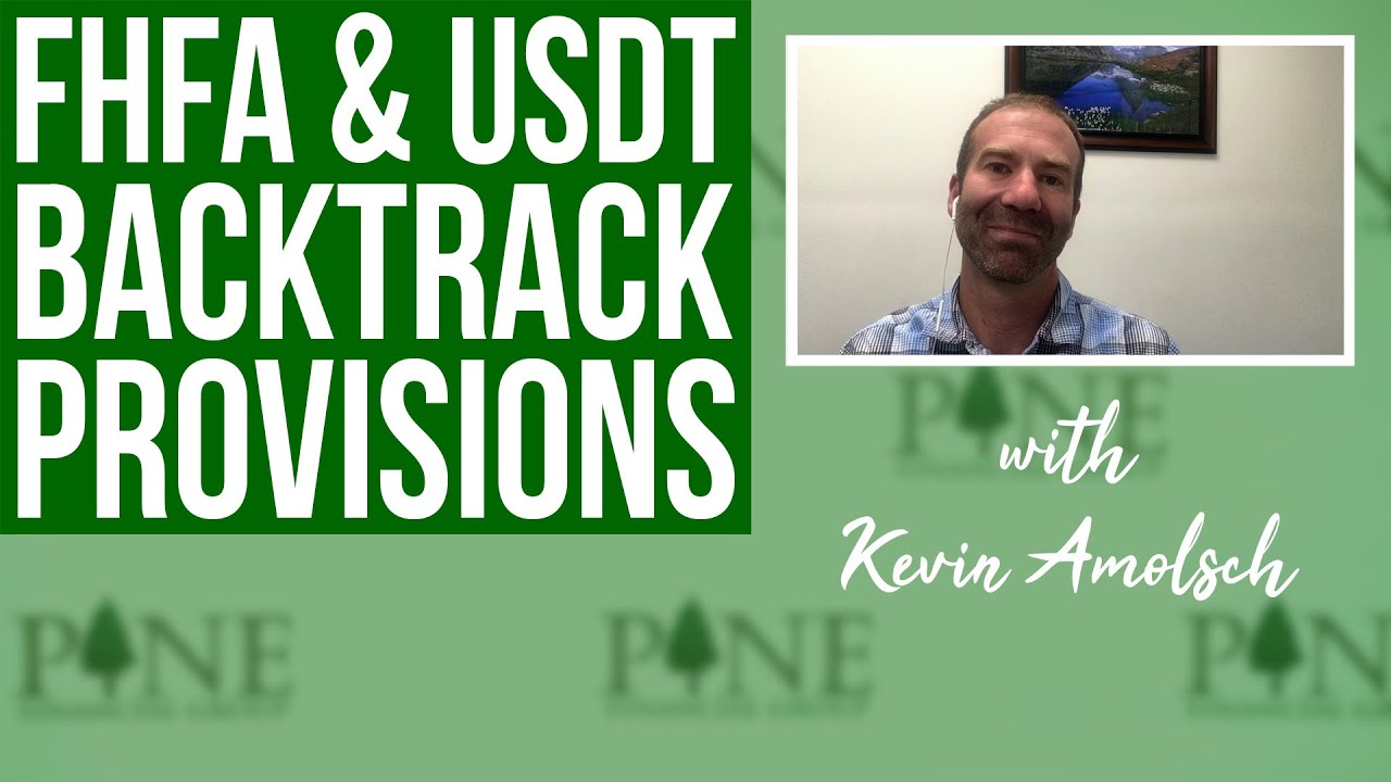 FHFA & USDT Backtrack Provisions