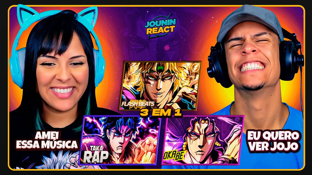 3 EM 1 - DROP JOJO URT | Flash Beats, TakaB & Okabe |  [React em Casal] 🔥