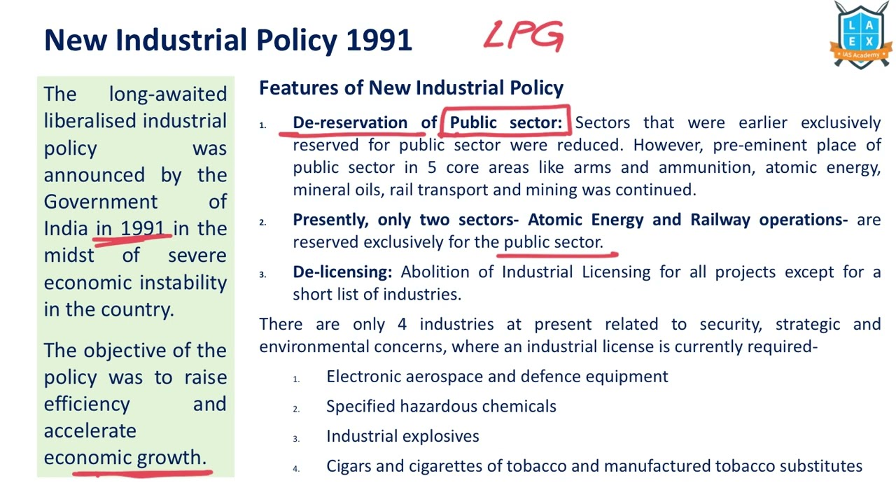 What is New Industrial Policy 1991 ? || New Industrial Policy 1991 అంటే ఏమిటి? || La Excellence