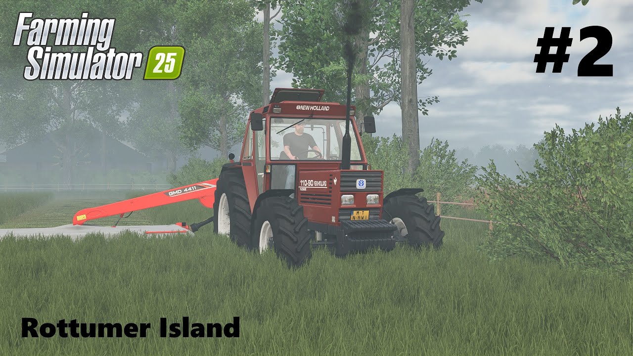 FS25 | Rottumer Island | #2 | Gras maaien met de Fiatagri