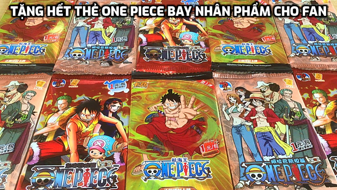 #2 Tiếp Tục Series Mở Thẻ Bay Nhân Phẩm One Piece - Giveaway Tặng Hết Thẻ Cho Fan