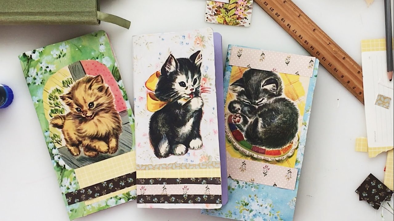 Decorating My TN Insert Covers - Traveler's Notebook - Process Video