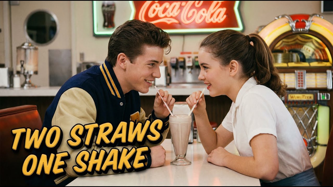 Two Straws One Shake - Sweet 1950s Doo-Wop & Diner Vibes 🍦