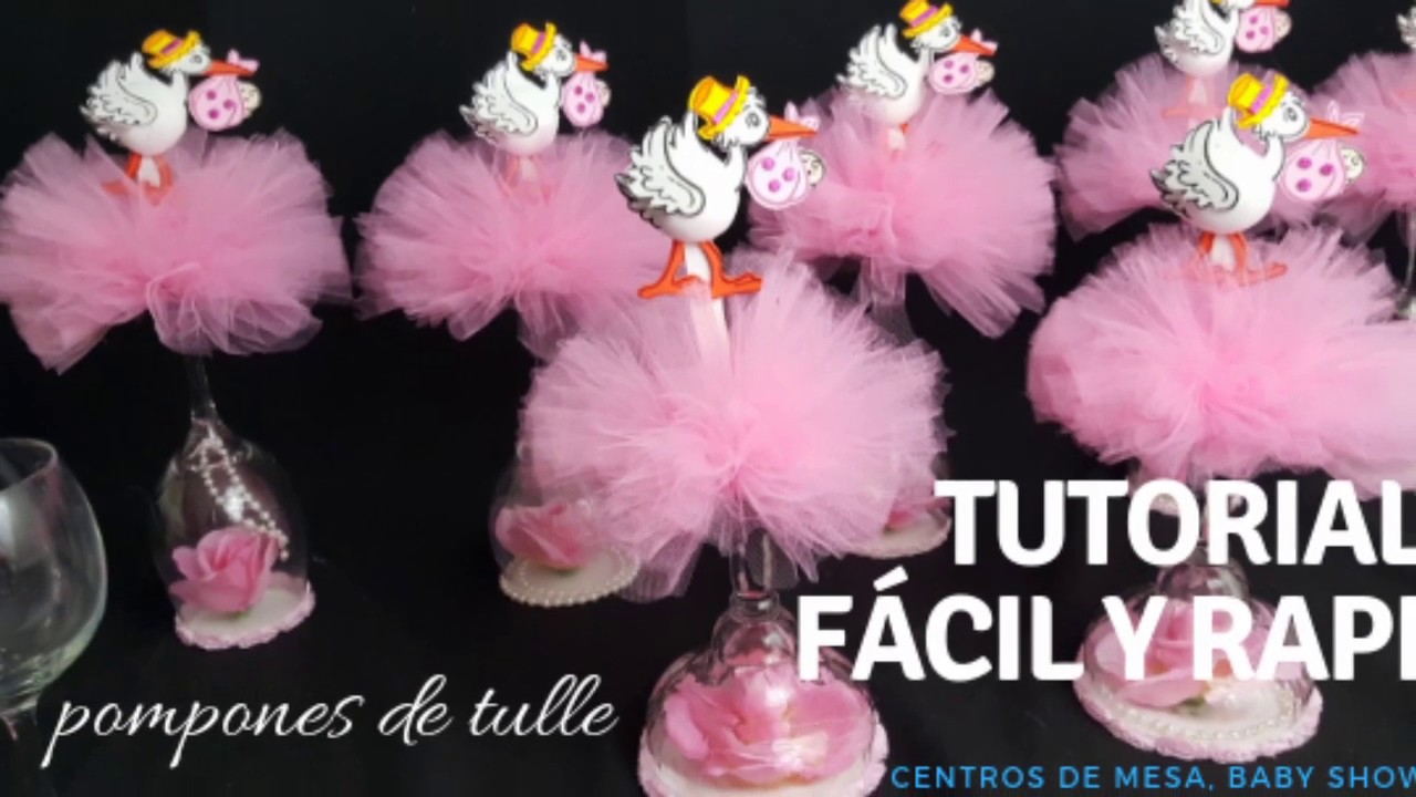 Como hacer centros de mesa, para baby shower de niña fácil, rapido y muy economicos, 2019