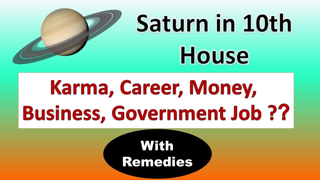 Saturn in 10th House & Remedies- Karma, Career, Money, Government Job, Business ? | Vedic Astrology