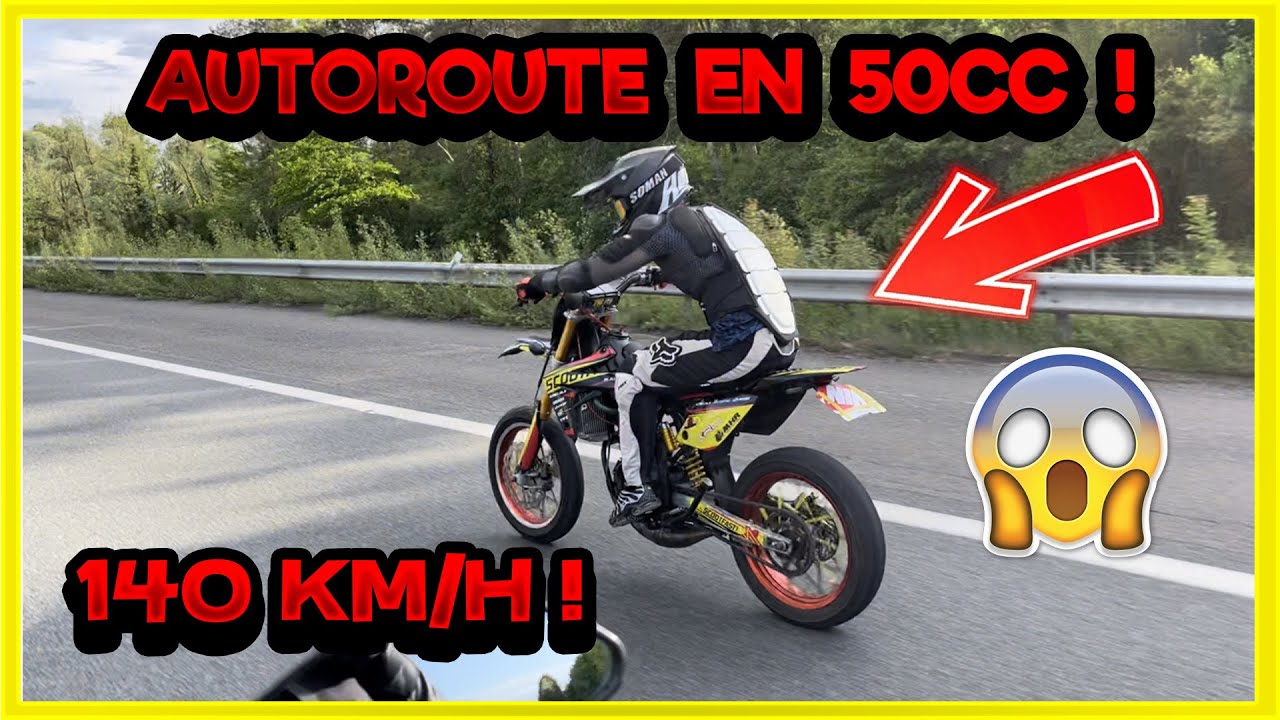 JE PREND L'AUTOROUTE EN 50CC (86 TOP ALU)