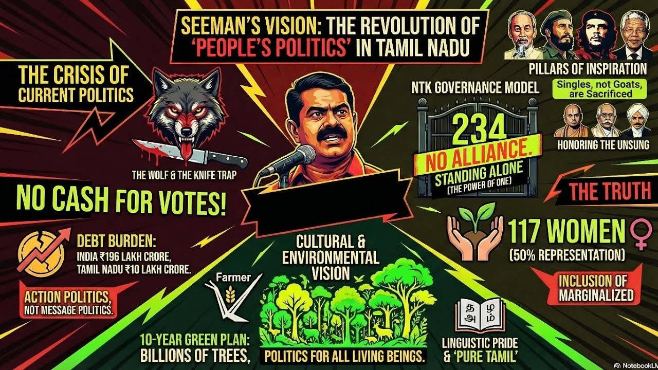 Seemaan's Vision: The Revolution of People Politics in Tamilnadu. The Analogy of Wolf Dog by Seeman