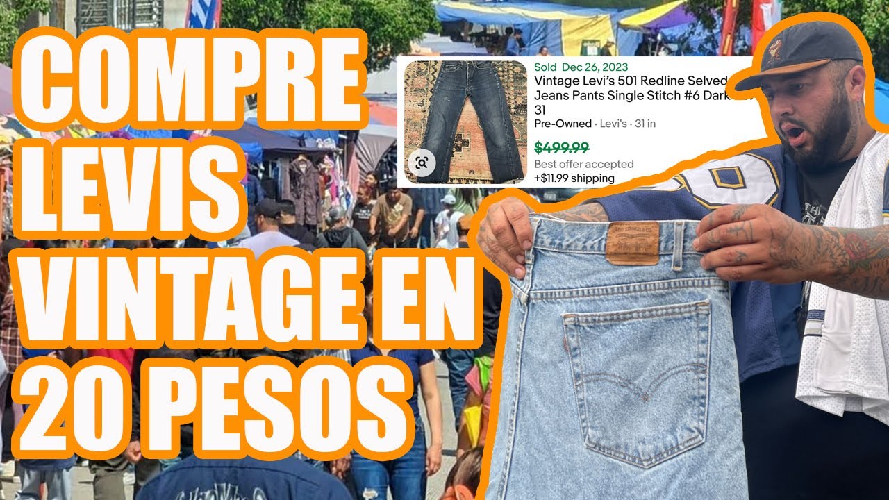 ESTOS PANTALONES LLEGAN A VALER HASTA 500 DOLARES (LEVIS) #thrifting