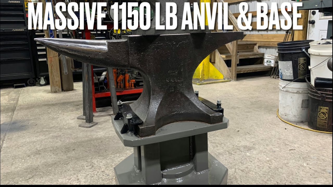 Restoring my 444 lb anvil and making a 650 lb steel base