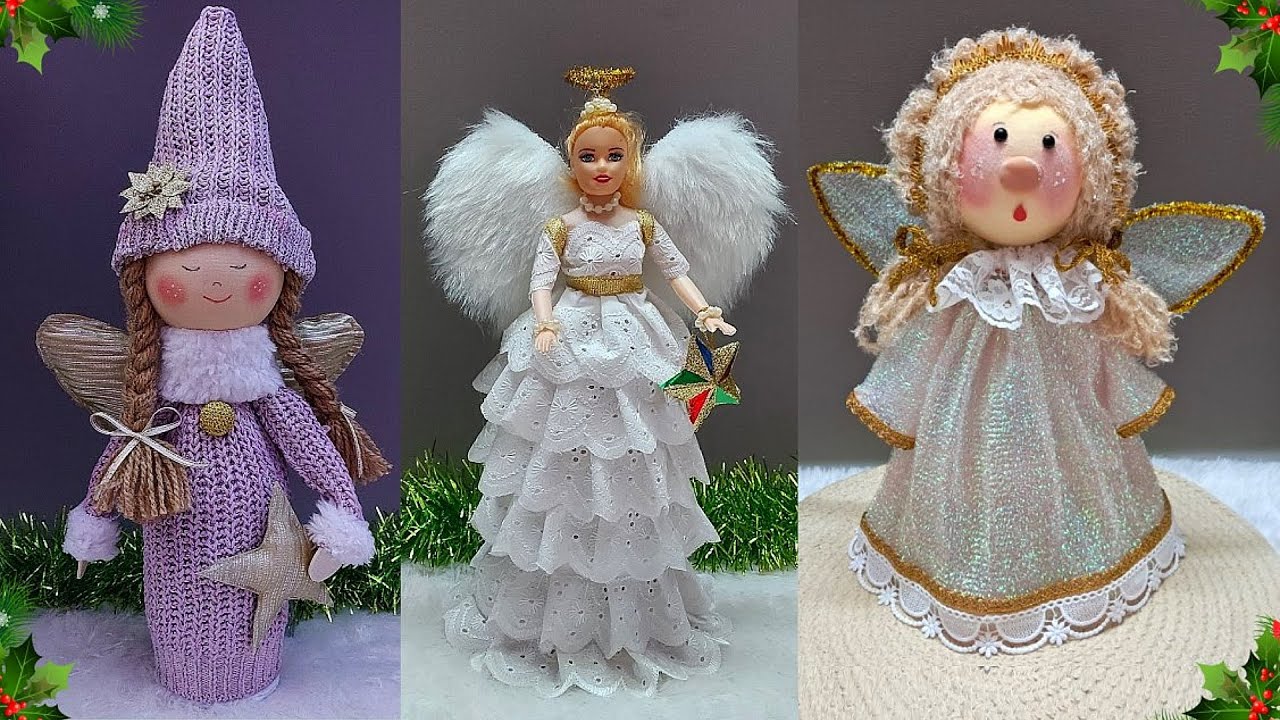 3 Easy Christmas Angel making ideas from Waste Materials Step by Step | DIY Christmas craft idea🎄440