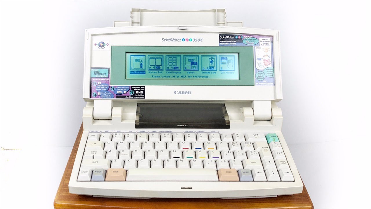 Canon StarWriter Jet 350C Vintage Personal Publishing Computer System