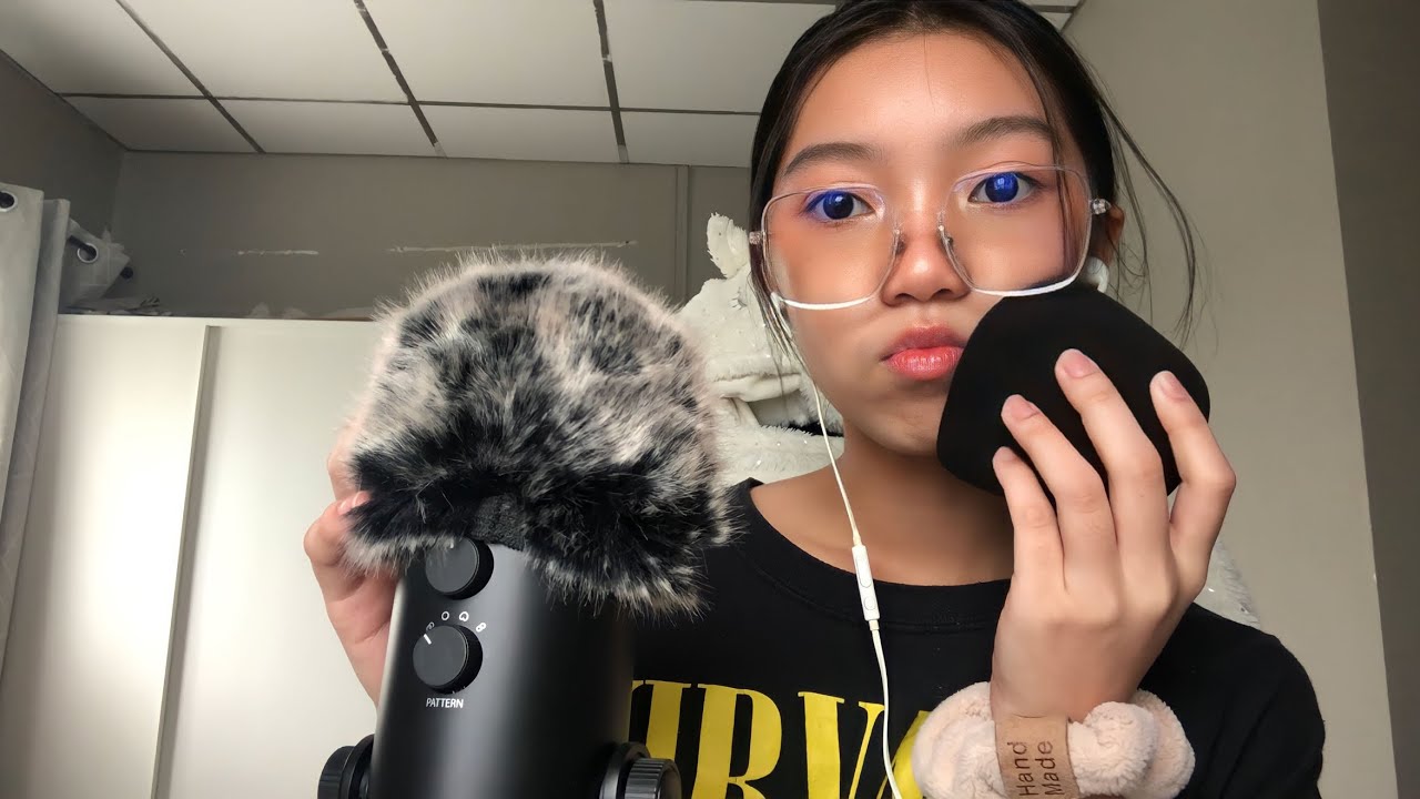 ASMR|Mic Cover Triggers(searching,pumping,swirling)~asmr elle~