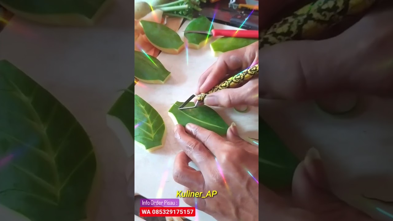 wow ternyata sangat mudah bikin garnish tumpeng pakai pisau tarik ini 😍 dekorasi makanan unik