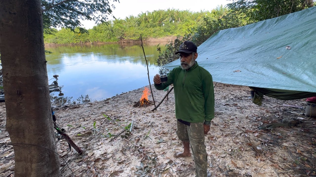 🏕️ACAMPAMENTO maravilhoso pescaria de piau muito bom