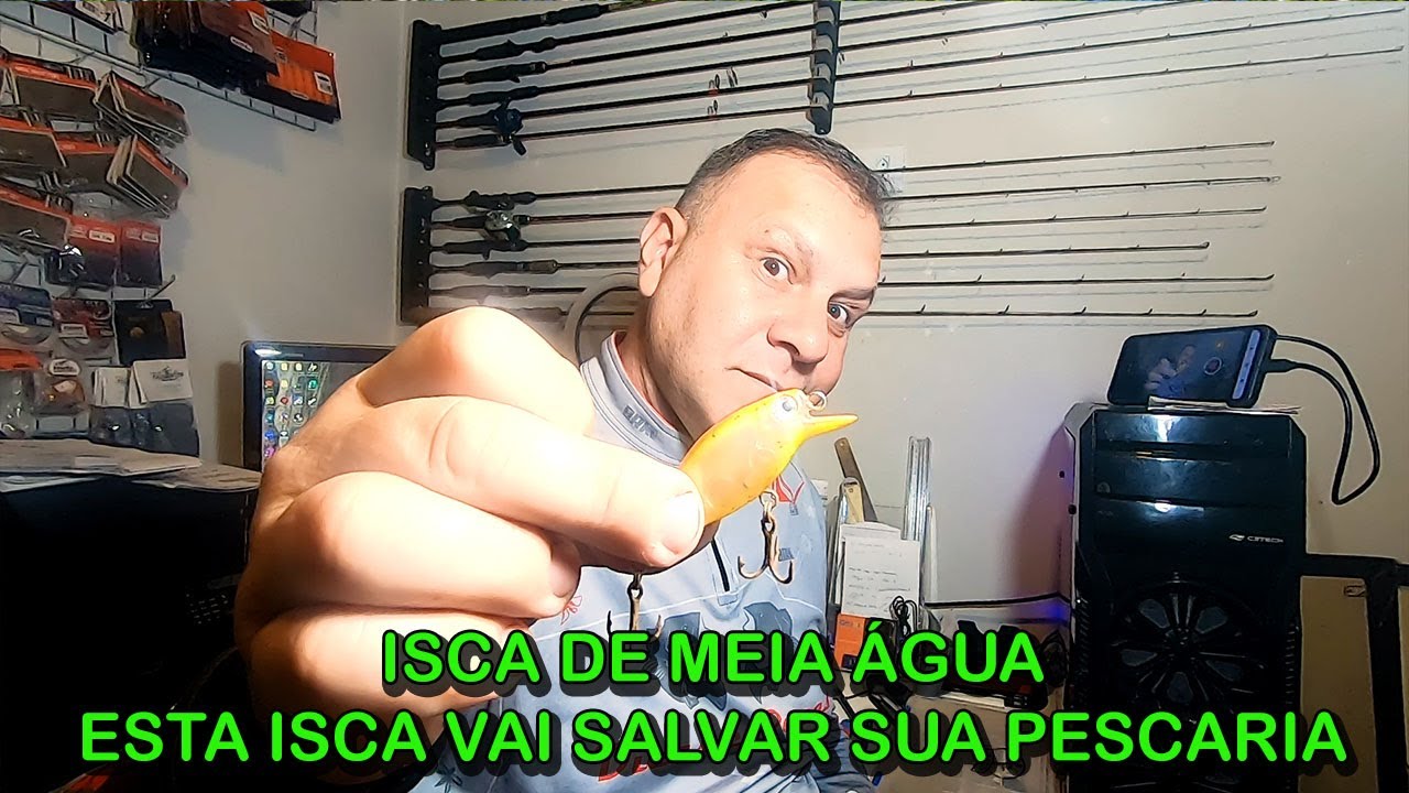 PLUG DE MEIA ÁGUA - ESTA ISCA NÀO PODE FALTAR NA SUA CAIXA DE PESCA