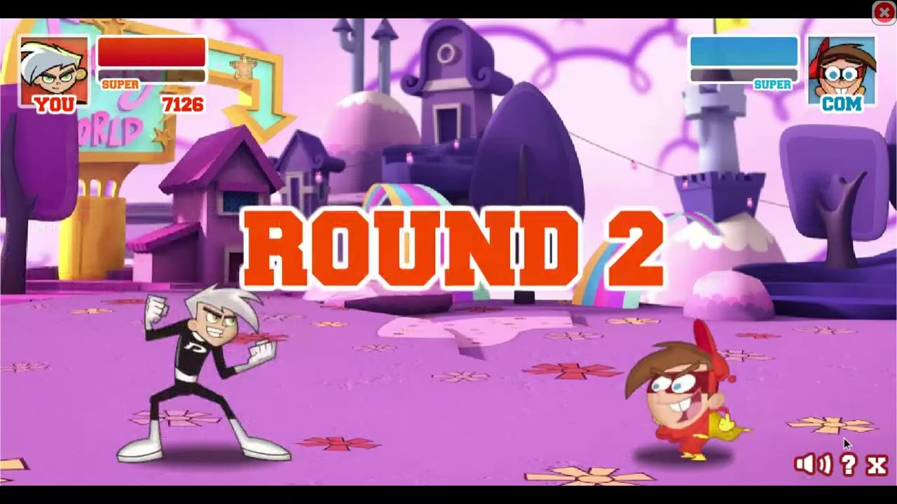 Super Brawl 2 Danny Phantom vs Timmy